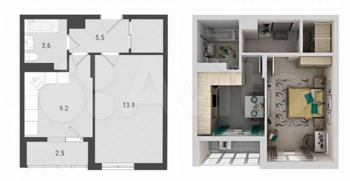 1-к. квартира, 35 м², 16/16 эт.