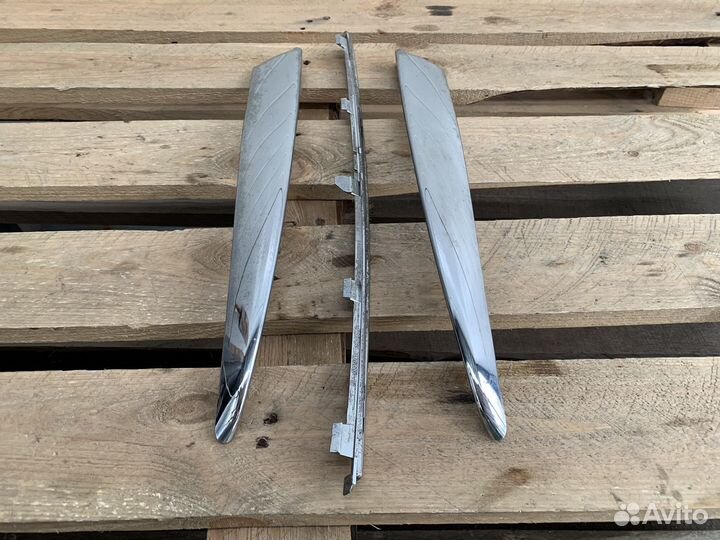 Комплект хром накладок переднего бампера Лагуна 3