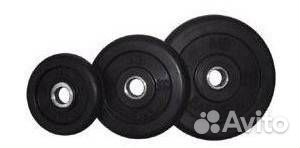 Диск обрезиненный Barbell 10 кг металлическая втул