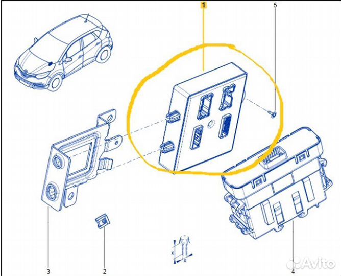 Блок управления Renault Kaptur RBA F4RE410C236763