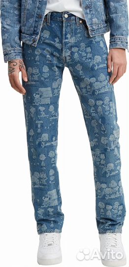 Джинсы levi's x peanuts 501 30х34