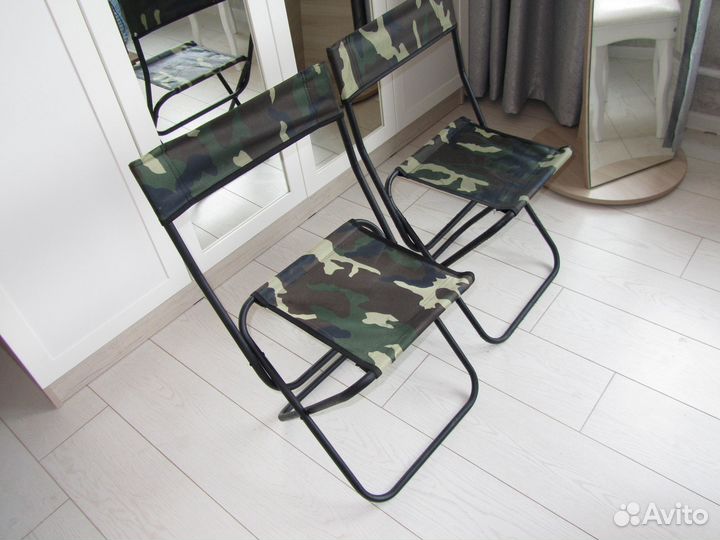 Два новых стула со спинкой для рыбалки