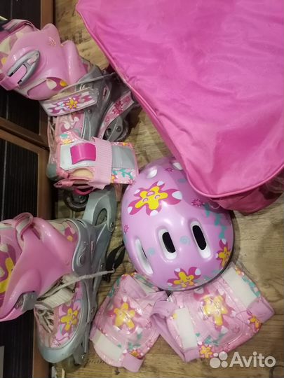 Роликовые коньки детские раздвижные