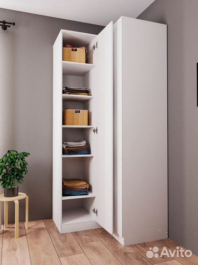 Угловой шкаф белый