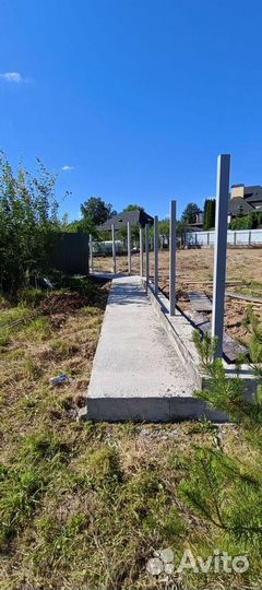 Забор под ключ профнастил