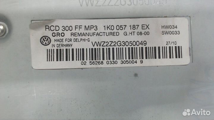 Магнитола Volkswagen Eos, 2009