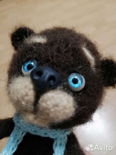 Игрушка вязаная Медвежонок. Ручная работа