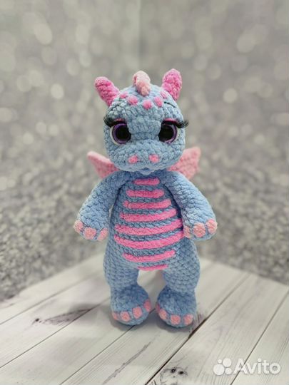 Вязаная игрушка Дракончик. Ручная работа
