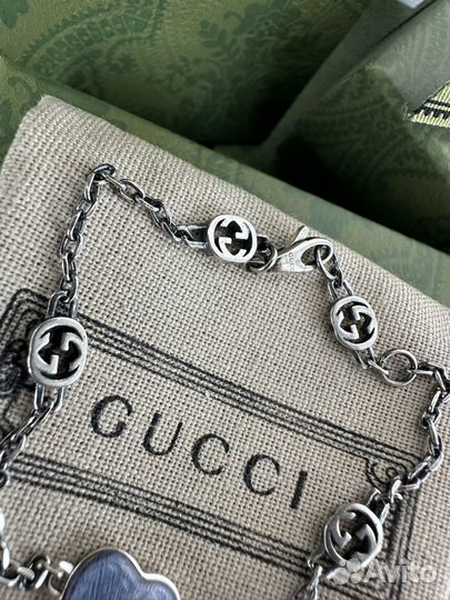 Браслет Gucci Гучи серебро