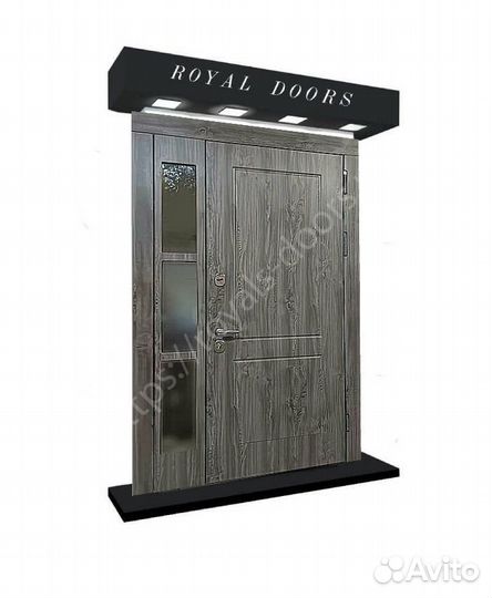 Двустворчатая входная дверь металл 2 мм