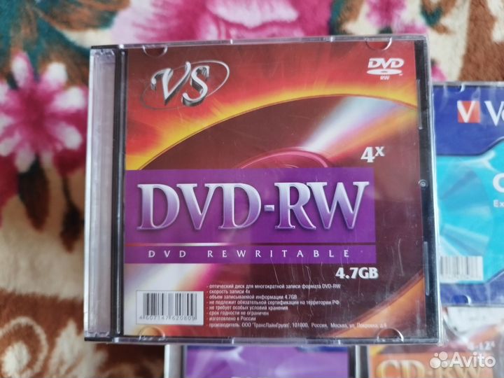 Новые Болванки (DVD-RW, DVD+R, CD-R, CD-RW)