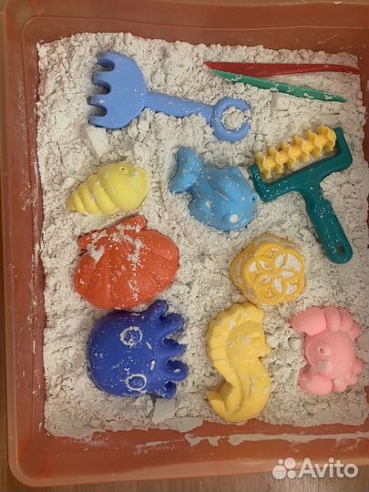 Живой песок + формочки