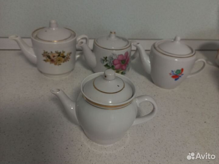 Заварочные чайники и сахарницы