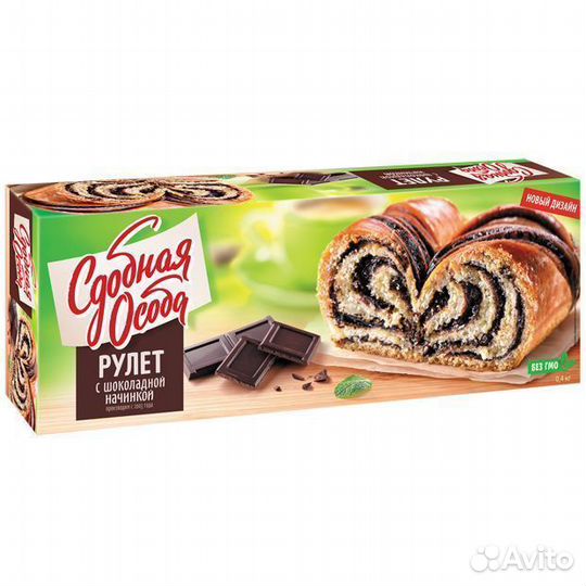 Рулет Сдобная Особа с Шоколадной начинкой 400 г