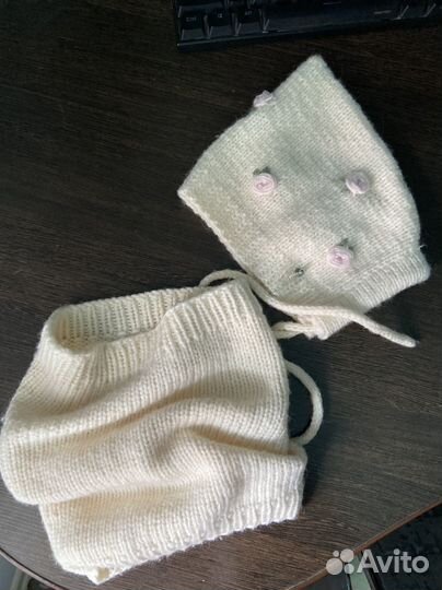 Набор детский : шапочка гномик и снуд