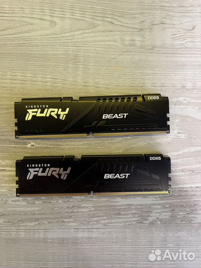 Kingston fury Beast Black DDR 5 32 гб