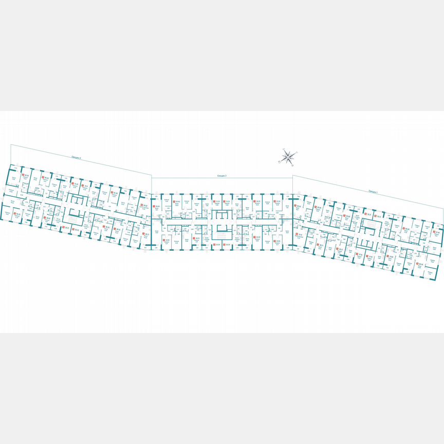 2-к. квартира, 58,3 м², 8/18 эт.