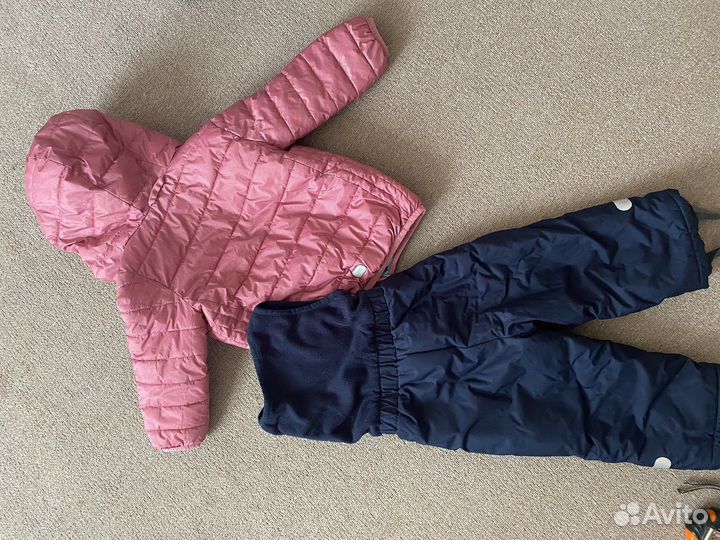 Двухсторонняя куртка демисезонная для девочки 86