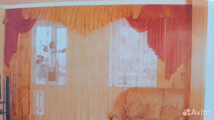 Шторы с ламбрекеном бу
