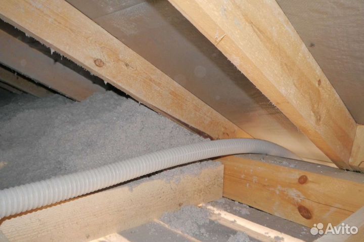 Эковата в Сосновском. Утепление эковатой