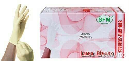 Перчатки латексные 100 шт
