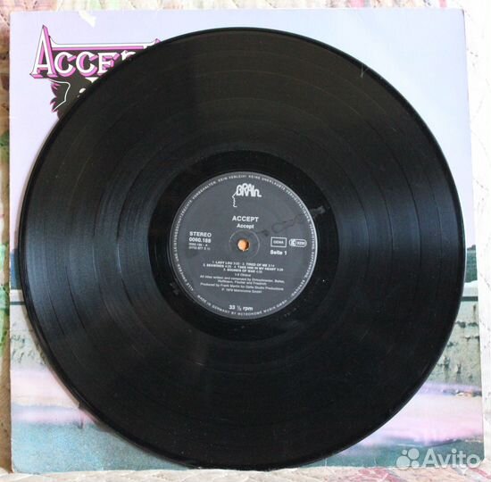 Accept 1979 оригинал виниловая пластинка