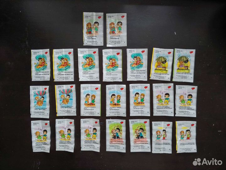 Вкладыши love is 7 серия в ассортименте