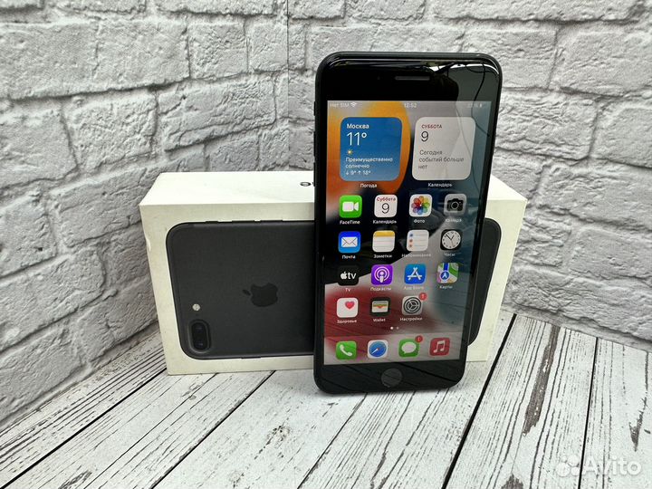 iPhone 7 plus 32gb Black Ростест идеал
