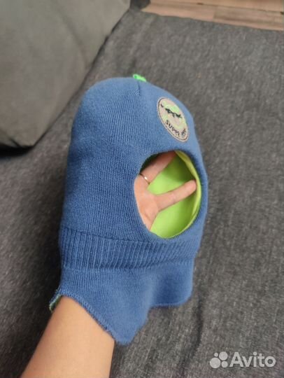 Шапка шлем зимняя
