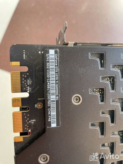 Видеокарта gtx 1070 ti Gaming X