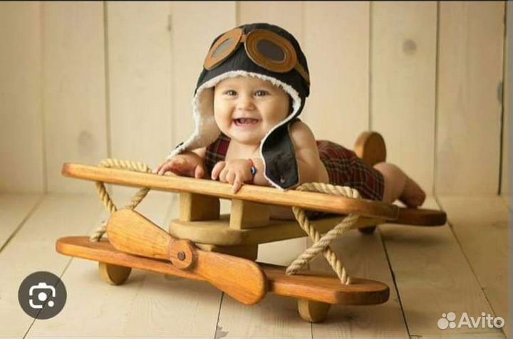 Самолет реквизит для фотосессии newborn