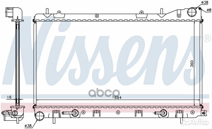 Радиатор 67712 Nissens