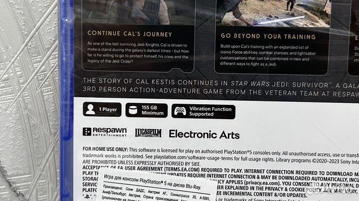 Star wars jedi survivor ps5. Новый диск