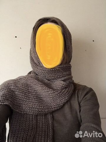 Шарф капюшон шерсть