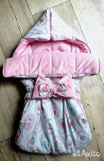 Конверт и комбинезон на выписку и прогулки 0-3