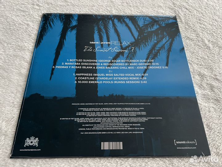 Blank & Jones Sunset Sessions 7 NEW vinyl LP