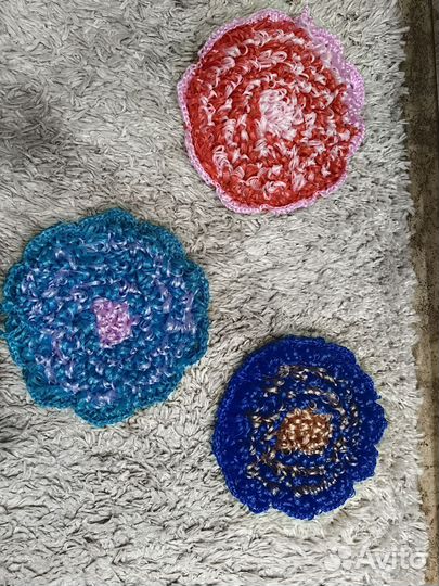 Мочалки ручной вязки