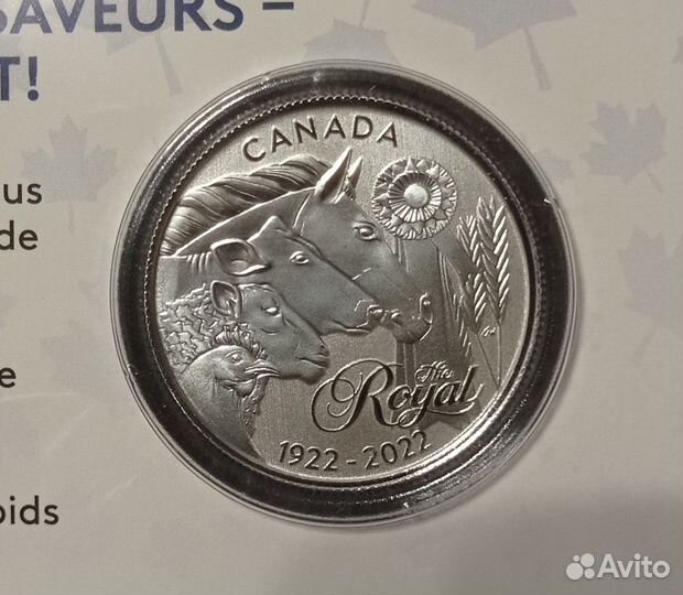 Монеты Канада 2022 Серебро