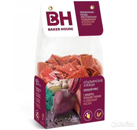 Опт - Хлебцы Baker House Овощной микс 250г