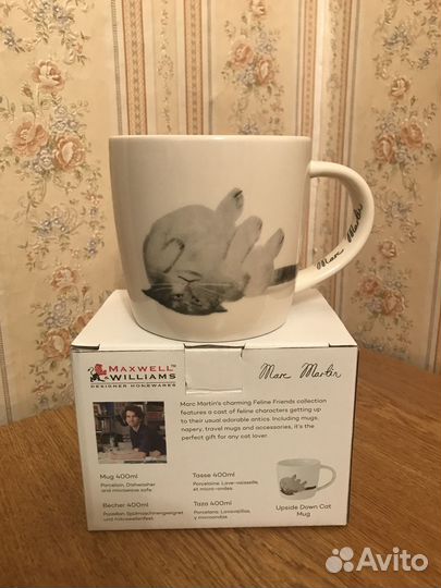 Кружка Марк Мартин Maxwell Williams, ленивый кот