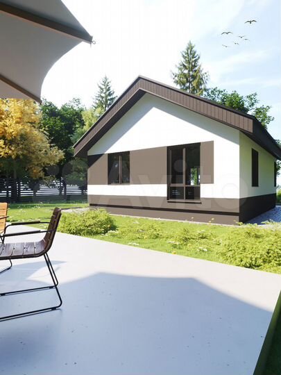 Коттедж 60 м² на участке 8 сот.