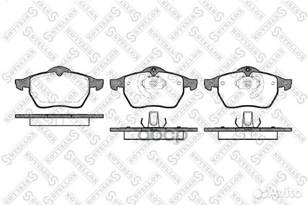 401 010B-SX колодки дисковые п. с антискр. пл