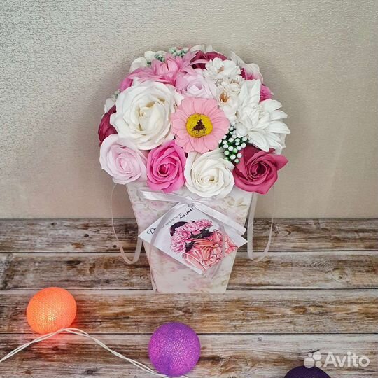 Букеты из вспененного мыла. Подарок