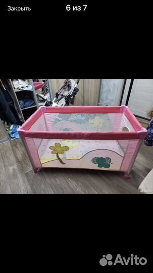 Большой детский манеж бу