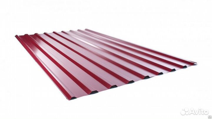 Профнастил С20 0.4мм RAL 3005 - красное вино