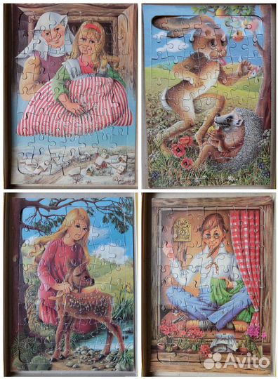 Пазлы ГДР Испания Польша винтаж