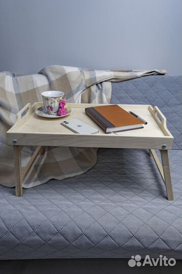 Деревянный поднос на ножках в Рязани