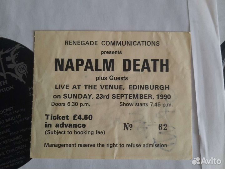 Napalm death - 1990 harmony corruption 2LP