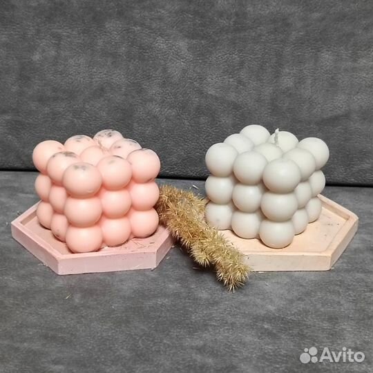 Аромо свечи,ручная работа, гипс