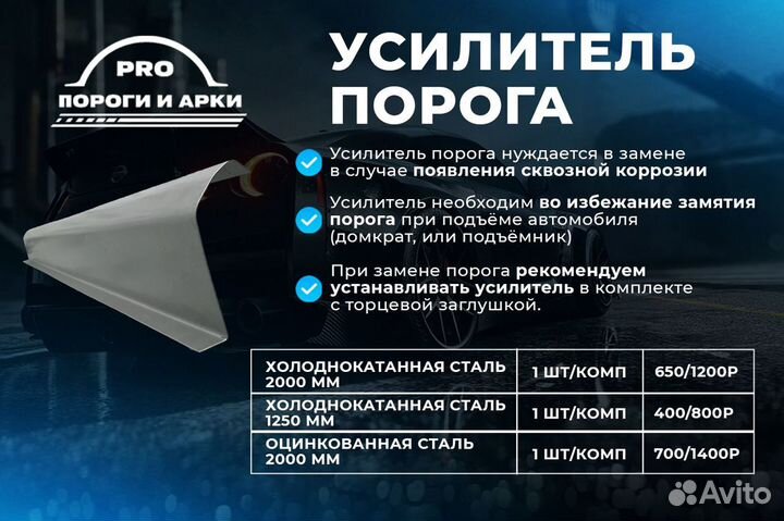 Ремонтные пороги Mitsubishi Pinin